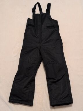 Swiss Tech Black Kids Snow Suit Size Small (6-6x) Adjustable Straps